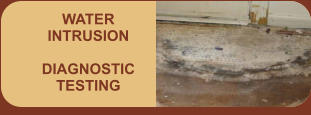 WATER INTRUSION  DIAGNOSTIC TESTING